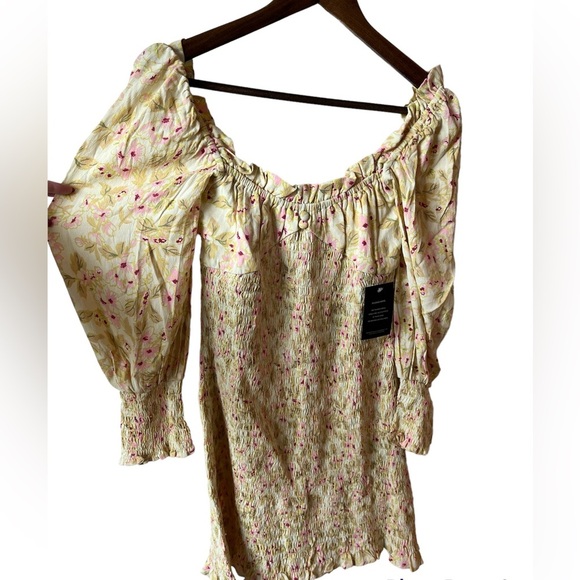 NWT Faithfull The Brand Gombardy Mini Dress Adele Floral Print - Picture 5 of 10